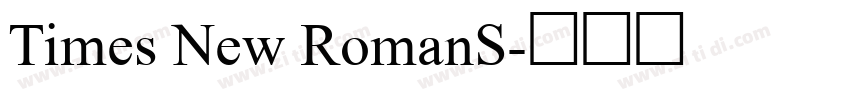 Times New RomanS字体转换